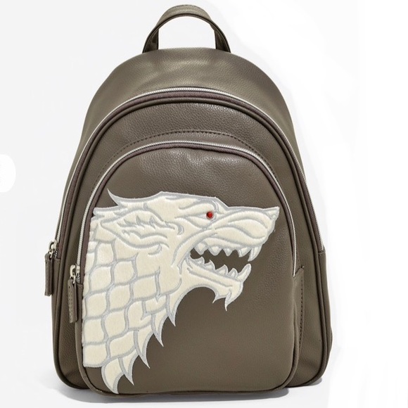 DANIELLE NICOLE GAME OF THRONES House Stark MINI BACKPACK & ZIPPER POUCH! - Picture 5 of 8